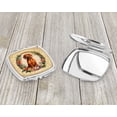 thumbnail image 3 of Redbone Coonhound and Flowers Compact Mirror 2.75 in x 3 in, 3 of 4