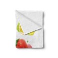 thumbnail image 2 of Fruit Soft Flannel Fleece Throw Blanket, Colorful Summer Food Arrangement Watermelon Slice Lemon Strawberry and Pineapple, Cozy Plush for Indoor and Outdoor Use, 50" x 70", Multicolor, by Ambesonne, 2 of 5