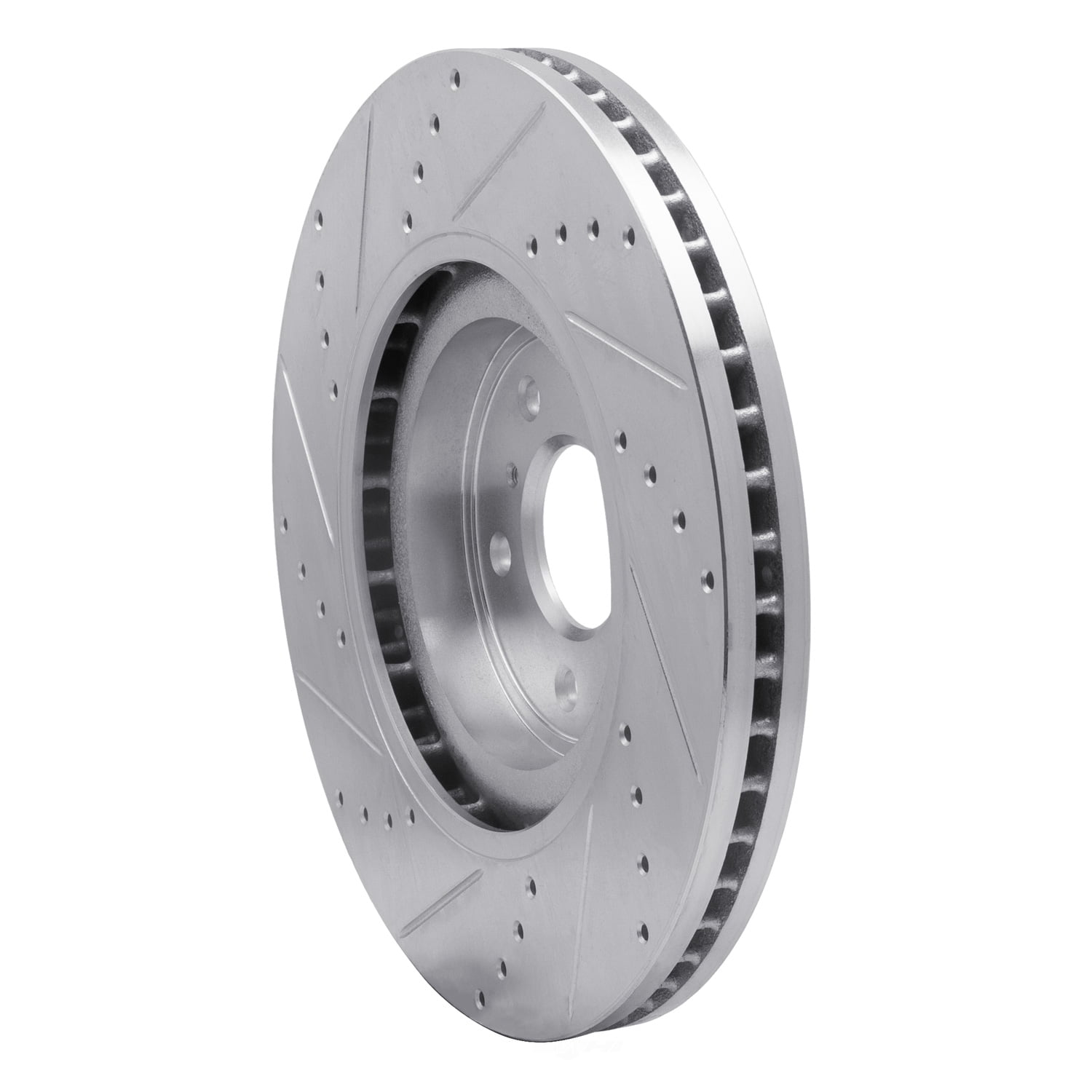 Dynamic Friction Company 631-68012R DFC Brake Rotor - Drilled And Slotted - Silver