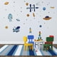 thumbnail image 3 of Un conjunto de pegatinas de pared de planetas, estrellas, astronautas, pegatinas de pared removibles para sala de estar y dormitorio, oficina, cocina, 3 of 5