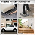 thumbnail image 6 of One Step Stool for Seniors, Non-Slip Mobility Step Platform for Stairs Beds Cars, 440 Lbs Strong Bearing Capacity Half Step, Portable Short Step Support Step Riser for Adults & Elderly, 6 of 8