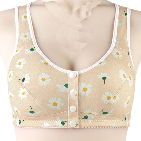 TIMIFIS Nursing Bras for Breastfeeding Seamless V Neck Maternity Wireless Bra Women Pregnancy Breastfeeding Bra Push Up Bra Soft Lightly Bra for Everyday Wear Valentine'S Day/Mother'S Day Gift