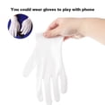 thumbnail image 4 of 12 Pairs/lot White Cotton Ceremonial Gloves For Male Female Serving / Waiters/drivers/Jewelry Gloves safety work gloves, 4 of 5