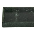 thumbnail image 5 of CosmoLiving by Cosmopolitan 14", 11"W Green Marble Slim Tray with Raised Edge, 2-Pieces, 5 of 12