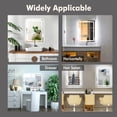 thumbnail image 4 of LED Bathroom Mirror 24x32 Inches - Anti-Fog. 3X Magnify. Front and Backlit. Frameless Design. Wall Mount Vanity Mirror for Sink. Bedroom. Entry, 4 of 11
