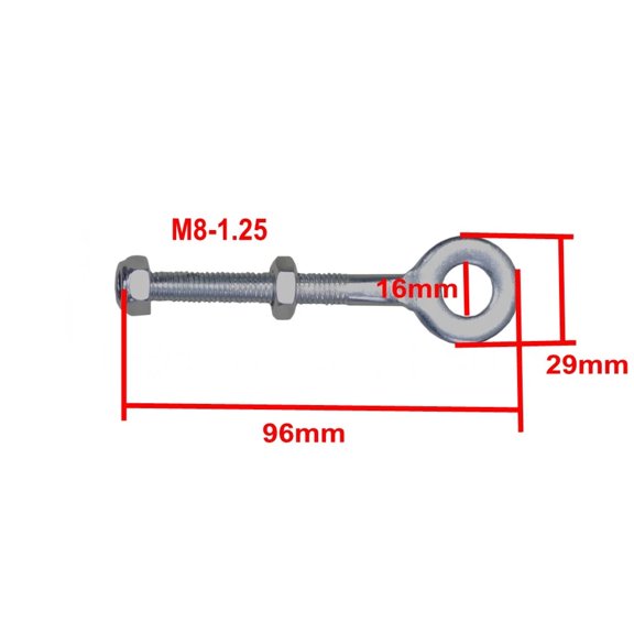 pertain Rear Chain Adjuster M8 Mini Bike Dirt Bike ATV Adjustment Kit