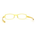 thumbnail image 4 of Adjustable Lens Angle Plastic Rectangular Reading Glasses Yellow +1.00, 4 of 4