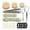 Blonde, variant on Hair Accessories Set - Foam Sponge Bun Shapers, Magic French Twist Clip, Snap Bun Makers, Elastic Bands, and Hair Pins (Brown)