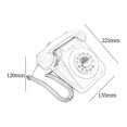 thumbnail image 6 of Tachiuwa Wedding Phone Vintage Design Phone Decorative Retro Design Table Telephone for Anniversary Gathering Yellow, 6 of 9