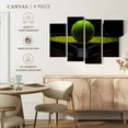thumbnail image 5 of Elephant Stock Modern Tennis Wall Art - Horizontal Multi Panel Canvas - Living Room Wall Decor - Sports Multi Panel - Black And Green Decor - 43" x 27", 5 of 8