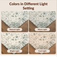 thumbnail image 7 of Design&I 4'x6' Ultra Soft Area Rug, Beige Distressed Botanical Motif Subtle Trellis Neutral Border None Fluffy Washable Non Shedding for Bedroom Living Room Home Office, 7 of 7