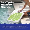 thumbnail image 6 of TRC Recreation Sunsation 1.75" Foam Pool Float Lounger w/ Headrest, 2 Pack, White/Green, 6 of 7