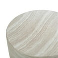 thumbnail image 3 of Pemberly Row Contemporary Faux Travertine Indoor/Outdoor Side Table, 3 of 5