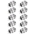 thumbnail image 4 of 10 juegos de interruptores de llave Bling Bling de Acero inoxidable con doble tracción y bloqueo 12 x 22 mm, 4 of 12