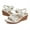 White, variant on Women Wedge Sandal Summer Casual Boho Sandals Flower Rhinestone Sandals Cute Beach Elastic Ankle Strap Platform Sandal Shoes
