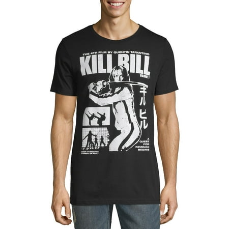 Men's Kill Bill Black and White Poster Short Sleeve Graphic T Shirt