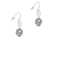 thumbnail image 2 of Delight Jewelry Silvertone Large Woven Rope Spinner Silvertone Leaf French Earrings, 2 of 5