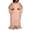 Pink, variant on Elegant African Applique Boat Neck Chiffon Gown Casual Dress for Women