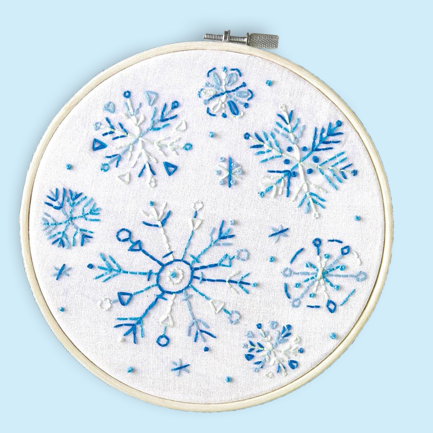 Leisure Arts Embroidery Kit 6 Snow Day - embroidery kit for beginners -  embroidery kit for adults - cross stitch kits - cross stitch kits for  beginners - embroidery patterns 