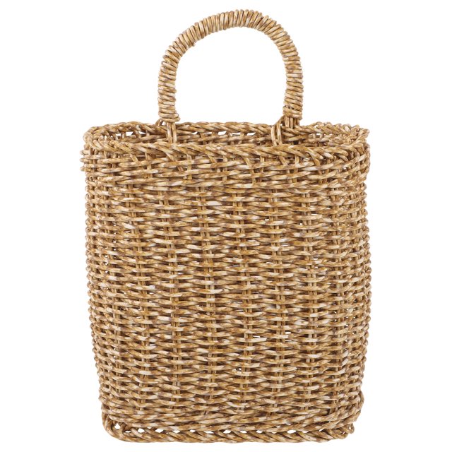 Cesta colgante para frutas, cesta para guardar verduras, cesta tejida de pared para cocina, sala de estar