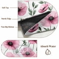 thumbnail image 6 of Pink Flowers 3x5 Area Rugs for Living Room, Poppy Watercolor Country Botanical Farmhouse Non Slip Floor Mat Washable Low-Profile Indoor Carpet for Bedroom, Dining Room, Bathroom, 6 of 9