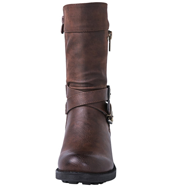 Bottes En Cuir Marron Pour Femme - Taille US 8 - Style Classique & Intemporel - Occasion Bon État
