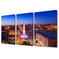 thumbnail image 4 of TISHIRON 3PCS Framed Canvas Wall Art Set,36"x24" Baltimore Cityscape Skyline Canvas Art Decor, 4 of 7