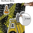 thumbnail image 6 of Cartoon Car Kids Curtains, Boys Construction Vehicles Trucks Window Treatments for Children Bedroom Nursery, Cartoon Transportation Car Pattern Drapes 2 Panel Sets,55x63 Inch, 6 of 6