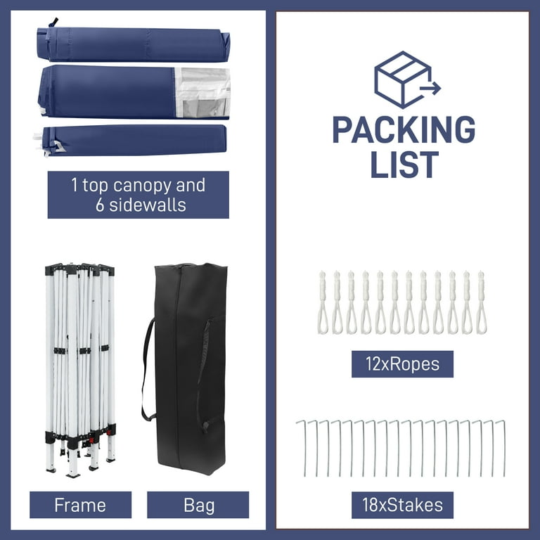 Ktaxon 10'x20' Waterproof Outdoor Gazebo, Metal Poles