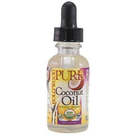 Hollywood Beauty Pure Organic Coconut Oil, 1 oz (Pack of