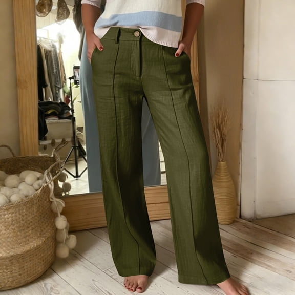 DailyTrove Women's High Waisted Wide Leg Jeans - Loose Fit Denim Pants with Pockets for Casual & Streetwear