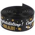 thumbnail image 3 of Shisuyan Diy Bow Making Ribbon Graduation Gift Polyester Black 1 Roll 177.2x0.87x0.04in, 3 of 9