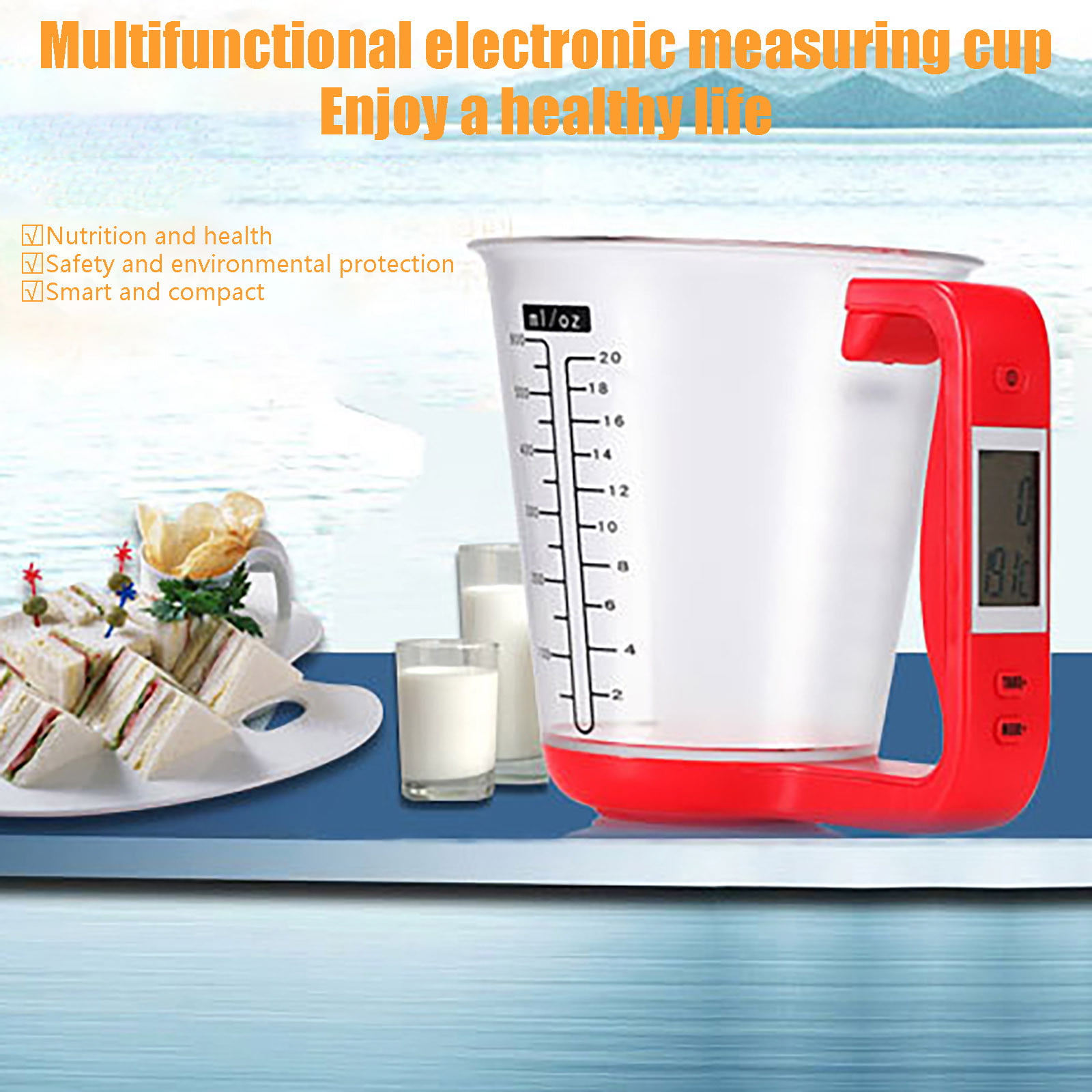Buy BELISMA Kitchen Scale Digital Measuring Cup Food Scale Weight Scales  Weighing Water Milk Flour Sugar Oil Coffee Liquid Baking Cooking Measuring  Cups for Five Online at Best Prices in India 