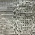 thumbnail image 3 of Waverly Inspirations 52" Faux Leather Crocodile Print Upholstery Home Decor Fabric By The Yard, Gray, Available In Multiple Colors, 3 of 6
