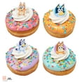 thumbnail image 4 of DecoPac Bluey So Much Fun Rings, 24 Cupcake Decorations Featuring Bluey, Bingo, Bandit, and Chilli, 3D Food Safe Cake Toppers – 24 Pack, 4 of 8