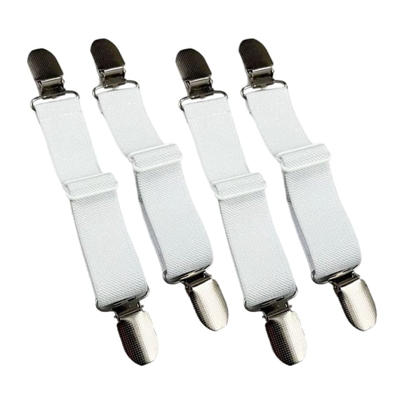 4pc Slip Resistant Elastic Shoe Back Strap Adjustable Elastic For Sandals Removable Design With Heavy Duty Buckles