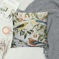 thumbnail image 2 of GOSMITH  Leaveas and Birds Pillow Cases, Standard Pillow Covers Pillow Shams Botanical Floral Printed, 2 of 5