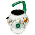 thumbnail image 4 of Enameled Aluminum Tea Kettle Golden Rooster Enamel Kettle 2.3-qt. (2.2 L) Hot Water TeaKettle pot for Stovetop Teapot Ideal for Camping, 4 of 9