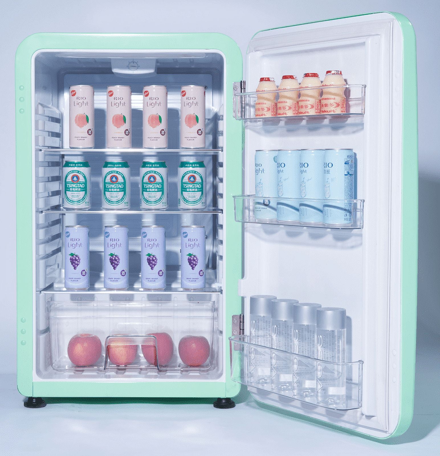 Crosley Classic Series 3.2 Cuft 1-Door Compact Refrigerator, Retro Mint Green