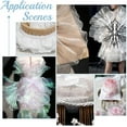 thumbnail image 5 of 7 Yards Ruffled Lace Trim Organza Sewing Lace Trim Fabric Chiffon Tulle Fabric Ribbon for Wedding Dress Costume Curtain Table Home Decor White for diy, 5 of 9
