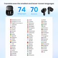 thumbnail image 3 of Auriculares de traducción ANFIER M3 Offline AI 74 idiomas negros, 3 of 7