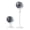 White, variant on USB Rechargeable Floor Fan, Purple Oscillating Quiet Cooling Fan, Adjustable rate Standing Fan, Portable Low Noise Air Circulator for Home Bedroom Office Outdoor Camping Summer Use