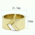 thumbnail image 2 of IP Gold(Ion Plating) Stainless Steel Ring with No Stone for Women Minimalist Theme No Stone Stone Color Style TK3120 Size 10, 2 of 4