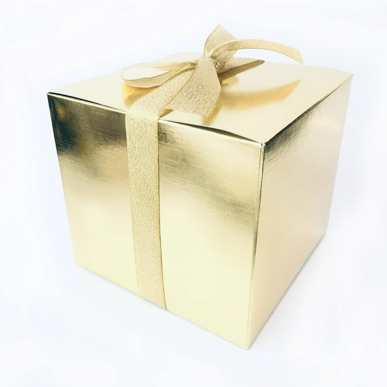 Metallic Silver Gift Box 