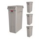 thumbnail image 1 of Bote de basura Rubbermaid Slim Jim de plástico, 87 L, color beige, paquete de 4, 1 of 9