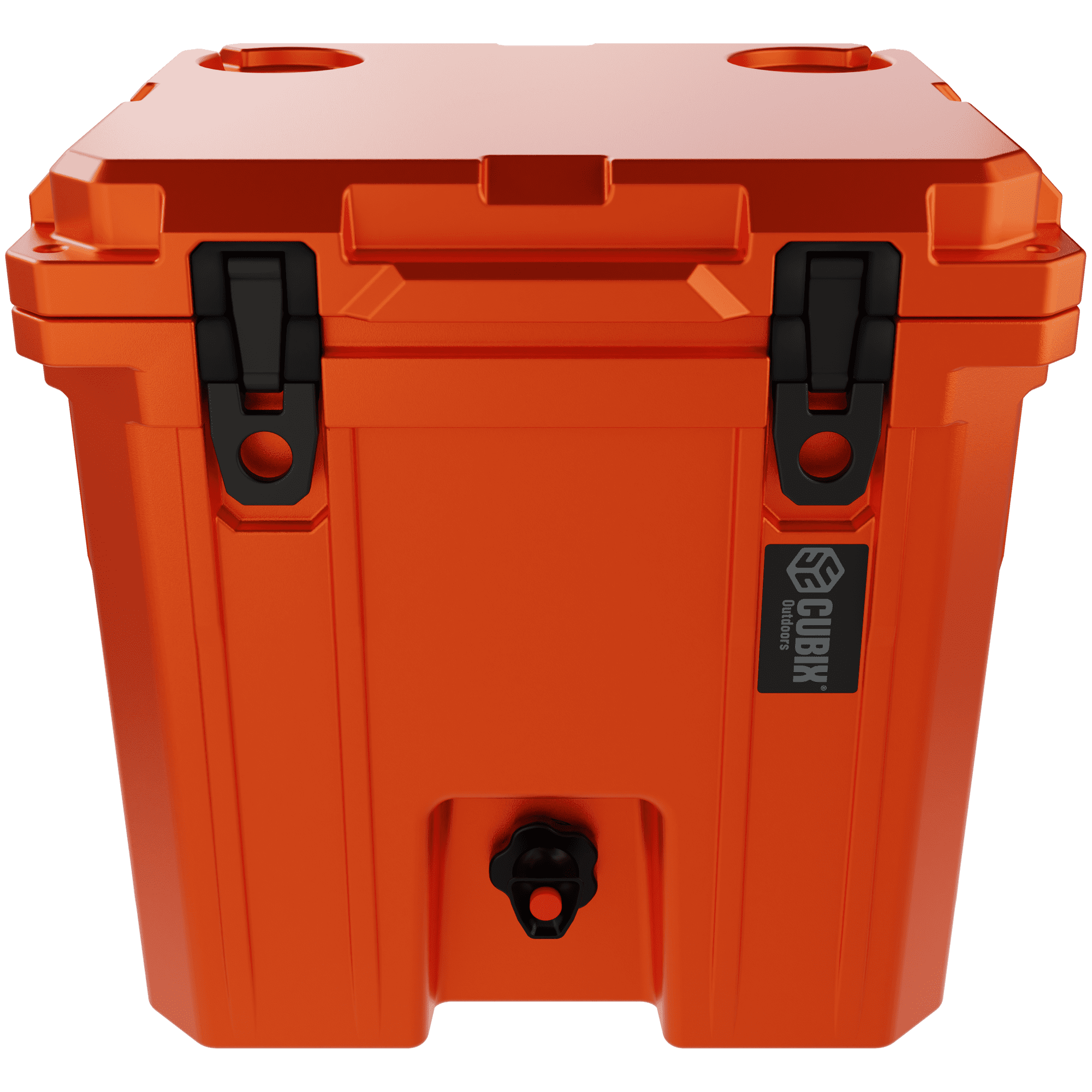 Cubix Outdoors® QuadraX 5 GAL 2-in-1 Portable Insulated Hard Beverage Dispenser and Cooler Fits 14 Cans - Ember Orange