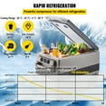 thumbnail image 4 of VEVOR 48 Quart(45L) Portable Refrigerator Electric Car Freezer Anti-Shake Car Cooler Refrigerator Compact RV Fridge 12/24V DC & 110-240V AC Vehicle Car Truck Boat Mini Electric Freezer, 4 of 9