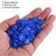 thumbnail image 5 of Uxcell 200 Paquete Rocas Brillantes 0.51''-0.67'' Piedras Brillantes Decorativas en la Oscuridad Decoración DIY Piedras Luminiscentes Azul Oscuro, 5 of 7