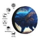 thumbnail image 4 of Balery Moonlit Blue Wolf Cubiertas para Neumáticos - Protector Resistente para Neumáticos de Camioneta, SUV, Remolque, Camper y RV-14 inch, 4 of 6
