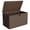Brown, variant on Kicctian 130 Gallon Resin Outdoor Storage Box with Hydraulic Soft-Close, Waterproof Lockable Cabinet for Patio Furniture, Cushions, Garden Tools & Pool Supplies, UV & Water Resistant,Black
